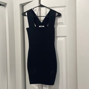 Black mini dress